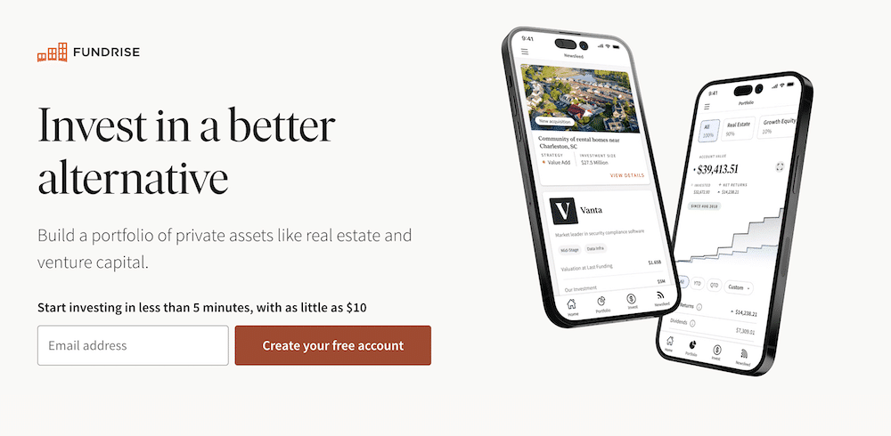 fundrise homepage